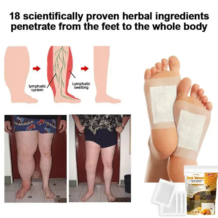 TRUST VIBEZ ORIGINAL BEE VENOM Lymphatic Detox & Slimming Foot Patches 🌿👣